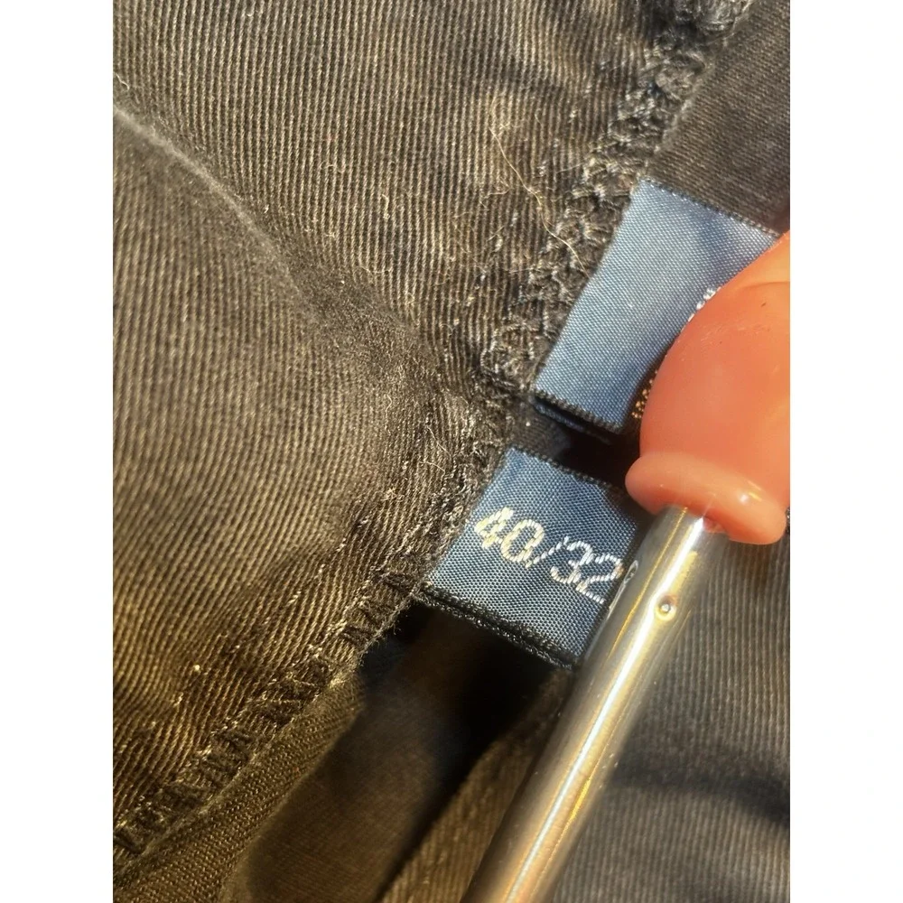 VTG Polo Ralph Lauren Jeans Mens 40x30.5 Authentic Dungarees Classic Faded Black